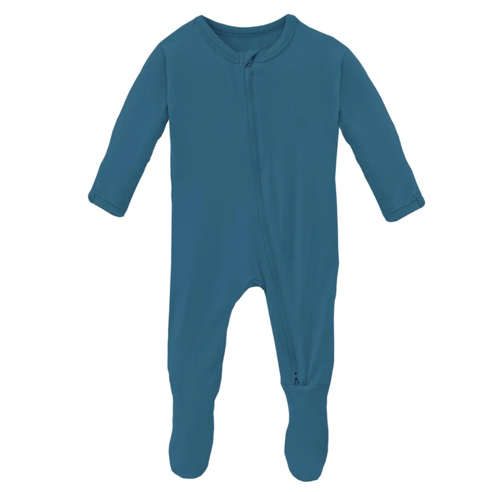 KicKee Pants Footie with 2 Way Zipper
